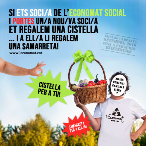 Promo: nova sòcia = cistella + camiseta!